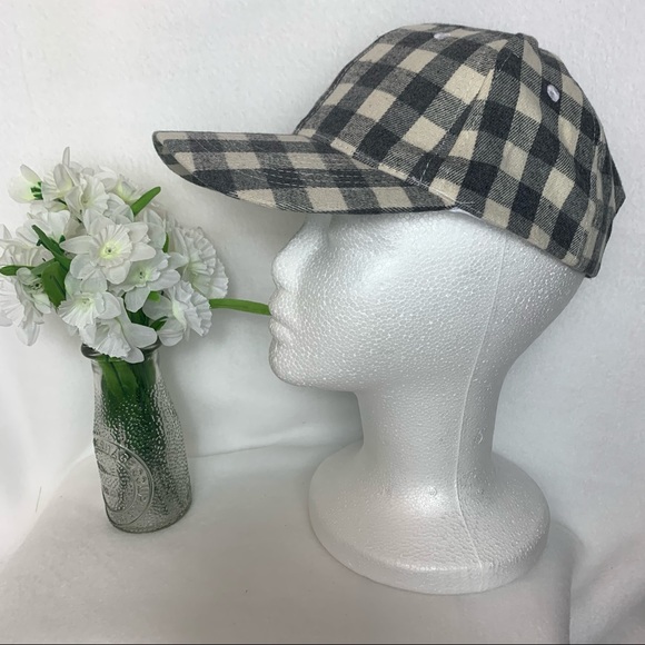 Cocus Pocus Grey Buffalo Check Baseball Cap Adjust - Picture 1 of 8